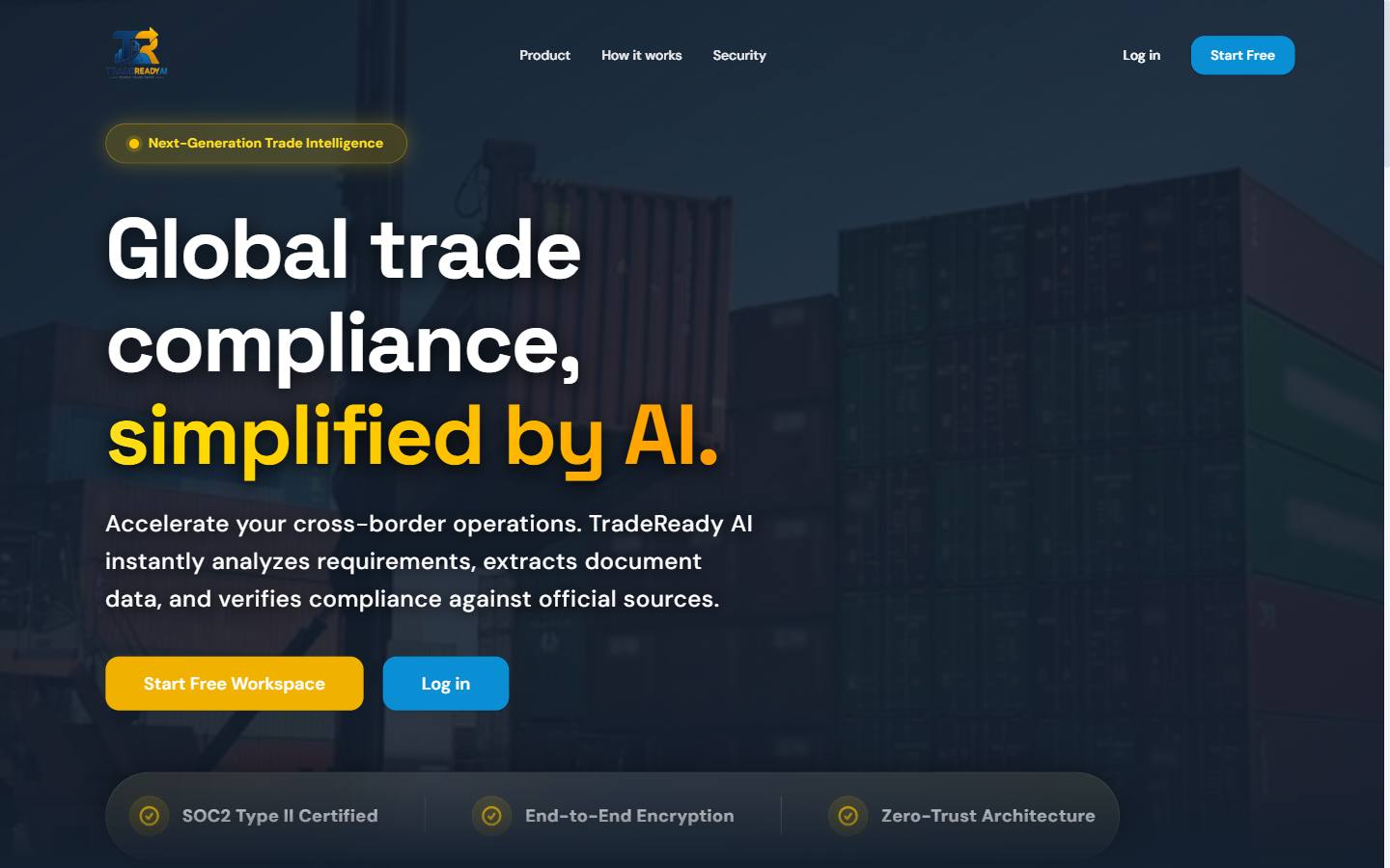A screenshot from TradeReady AI.